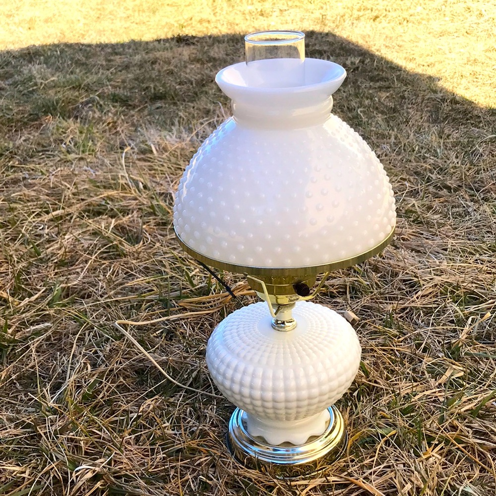 Milk Glass Lamp